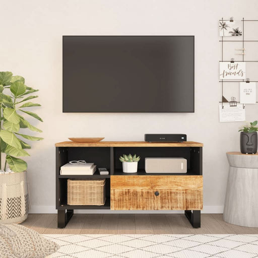 Dulap TV 80x33x46 cm, lemn masiv de mango și lemn prelucrat - WALTI WALTI