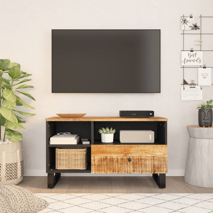 Dulap TV 80x33x46 cm, lemn masiv de mango și lemn prelucrat - WALTI WALTI