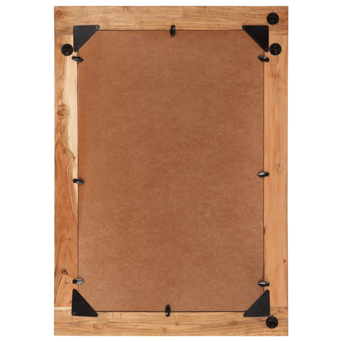 Oglindă, 70x50 cm, lemn masiv de acacia și sticlă WALTI