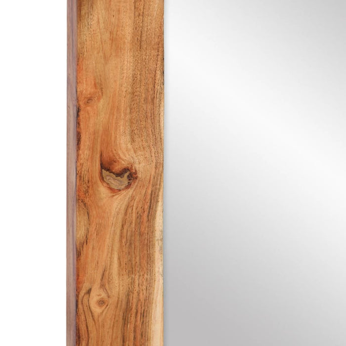 Oglindă, 70x50 cm, lemn masiv de acacia și sticlă WALTI