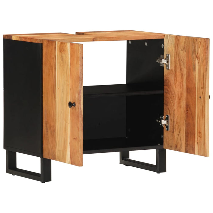 Dulap de chiuvetă 62x33x58 cm lemn masiv acacia & lemn compozit - WALTI WALTI