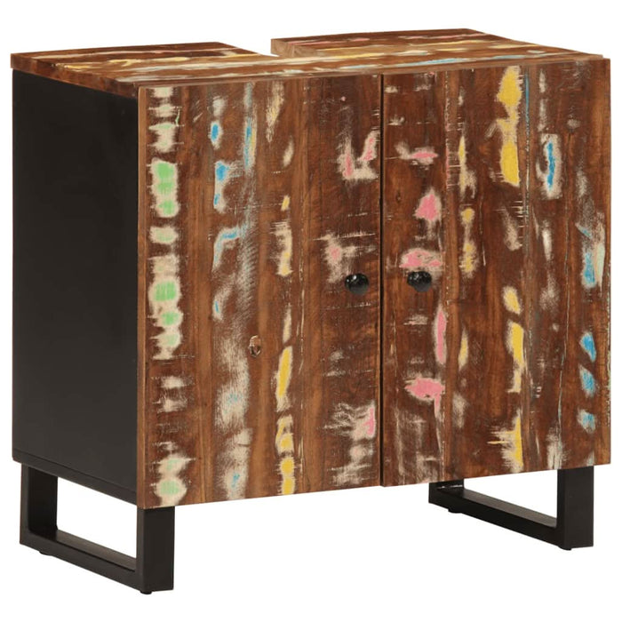 Dulap de chiuvetă 62x33x58 cm lemn masiv reciclat&lemn compozit - WALTI WALTI