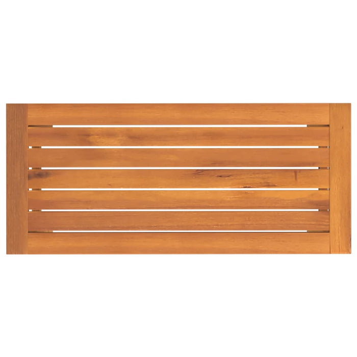 Bancă de grădină 80x35x45 cm, lemn masiv de acacia - WALTI WALTI