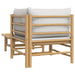 Set mobilier de grădină cu perne gri deschis, 2 piese, bambus - WALTI WALTI