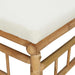 Set mobilier de grădină, cu perne alb crem, 3 piese, bambus - WALTI WALTI
