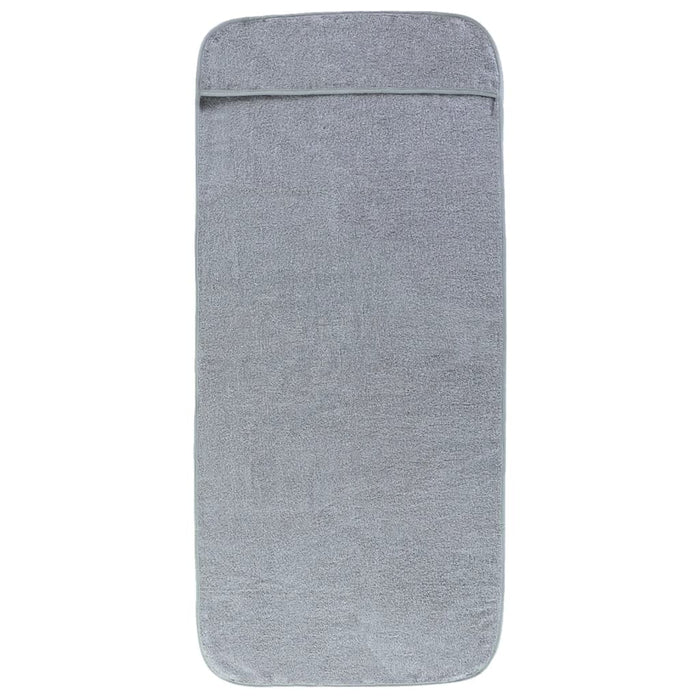 Prosoape de plajă, 2 buc., gri, 60x135 cm, textil 400 GSM - WALTI WALTI