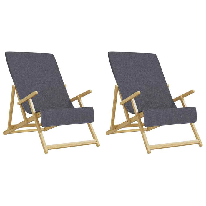 Prosoape de plajă, 2 buc., antracit, 60x135 cm, textil 400 GSM - WALTI WALTI