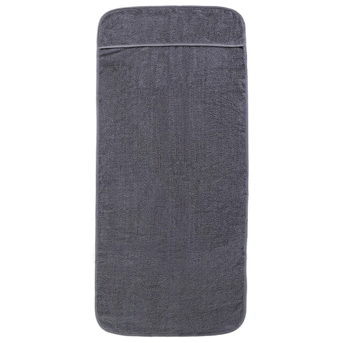 Prosoape de plajă, 2 buc., antracit, 75x200 cm, textil 400 GSM - WALTI WALTI