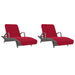Prosoape de plajă, 2 buc., vișiniu, 75x200 cm, textil 400 GSM - WALTI WALTI