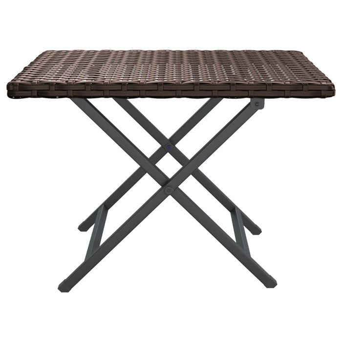 Masă de bistro pliabilă, maro, 45x35x32 cm, poliratan - WALTI WALTI