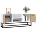 Comodă TV, alb, 105x30x45 cm, lemn prelucrat & fier - WALTI WALTI