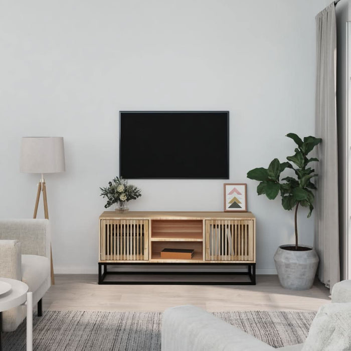 Comodă TV, 105x30x45 cm, lemn prelucrat & fier - WALTI WALTI