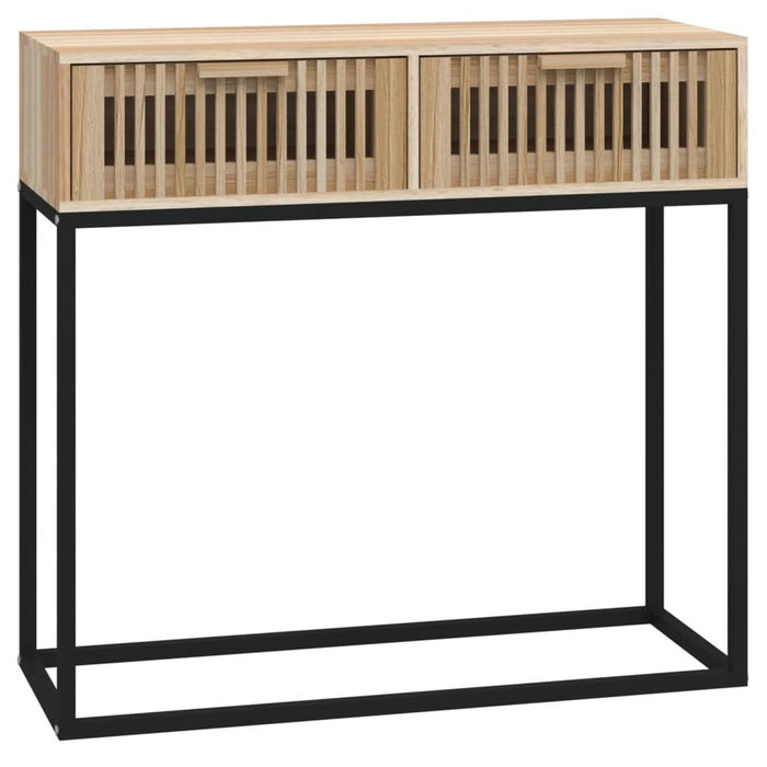 Masă consolă, 80x30x75 cm, lemn prelucrat și fier - WALTI WALTI