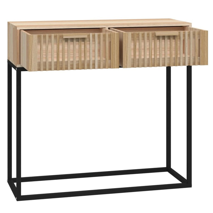 Masă consolă, 80x30x75 cm, lemn prelucrat și fier - WALTI WALTI