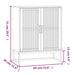 Dulap, alb, 60x30x75 cm, lemn prelucrat - WALTI WALTI