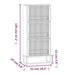 Pantofar, alb, 52x25x120 cm, lemn prelucrat - WALTI WALTI