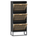 Pantofar, negru, 52x25x120 cm, lemn prelucrat - WALTI WALTI
