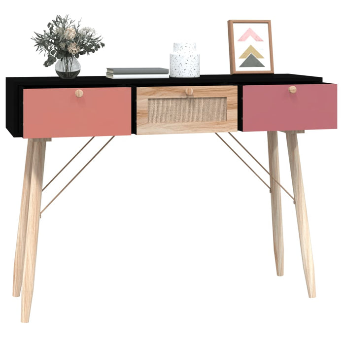 Masă consolă cu sertare, 105x30x75 cm, lemn prelucrat WALTI