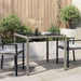 Masă de grădină pentru dining Gri 90 x 90 x 75 cm Rattan poli - WALTI WALTI