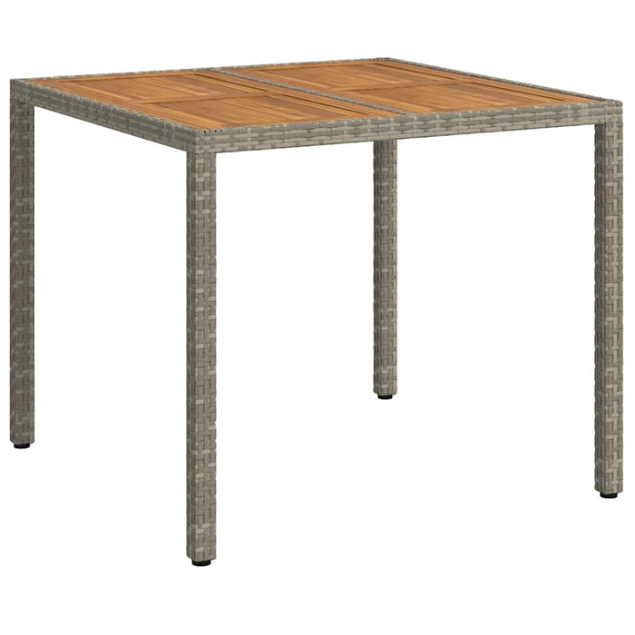Masă de Grădină Gri 90 x 90 x 75 cm poliratan WALTI