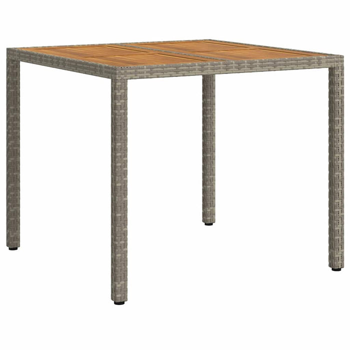 Masă de Grădină Gri 90 x 90 x 75 cm poliratan WALTI