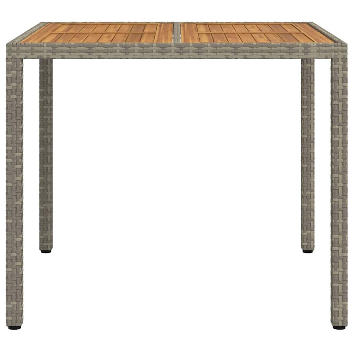 Masă de Grădină Gri 90 x 90 x 75 cm poliratan WALTI