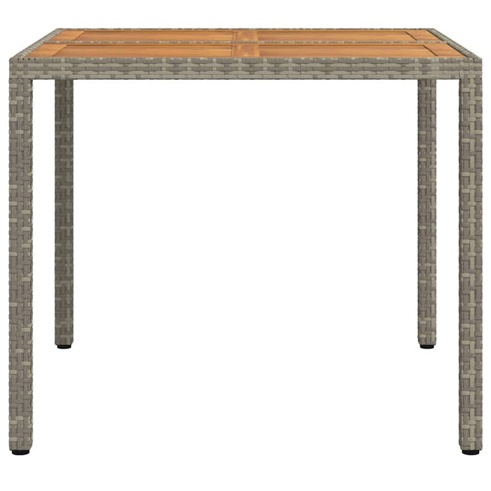 Masă de Grădină Gri 90 x 90 x 75 cm poliratan WALTI