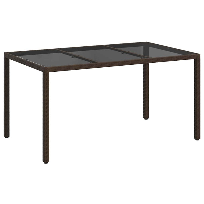 Masă de Grădină Maro 150 x 90 x 75 cm poliratan WALTI