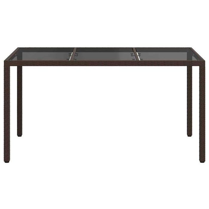 Masă de Grădină Maro 150 x 90 x 75 cm poliratan WALTI