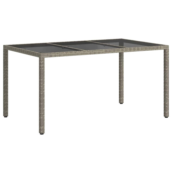 Masă de Grădină Gri 150 x 90 x 75 cm poliratan - WALTI WALTI