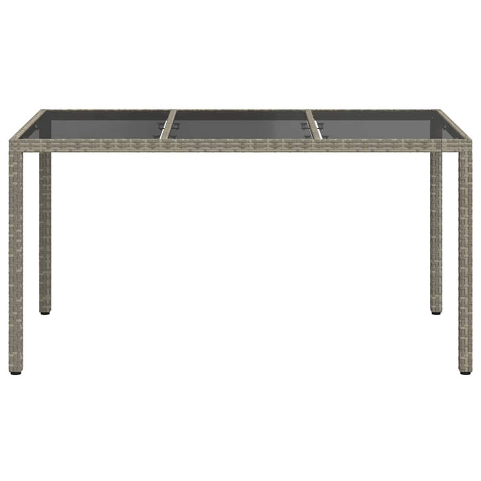 Masă de Grădină Gri 150 x 90 x 75 cm poliratan - WALTI WALTI