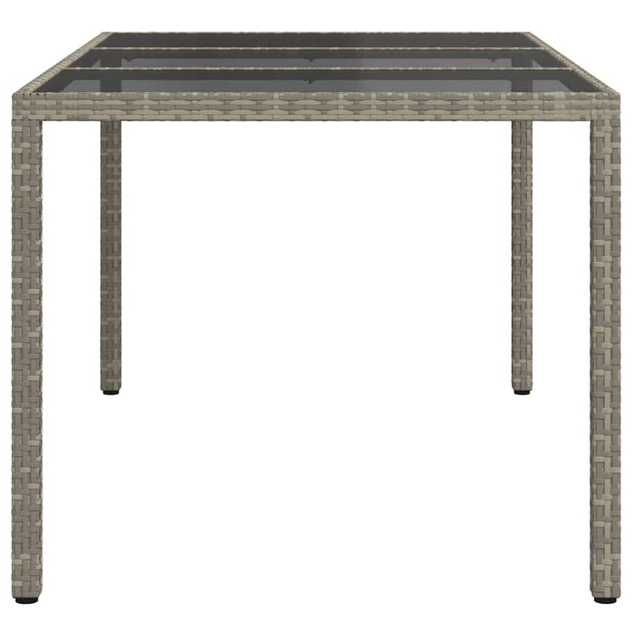 Masă de Grădină Gri 150 x 90 x 75 cm poliratan - WALTI WALTI