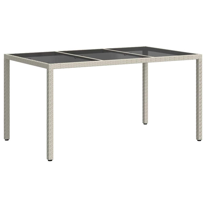 Masă de Grădină Alb 150 x 90 x 75 cm poliratan - WALTI WALTI