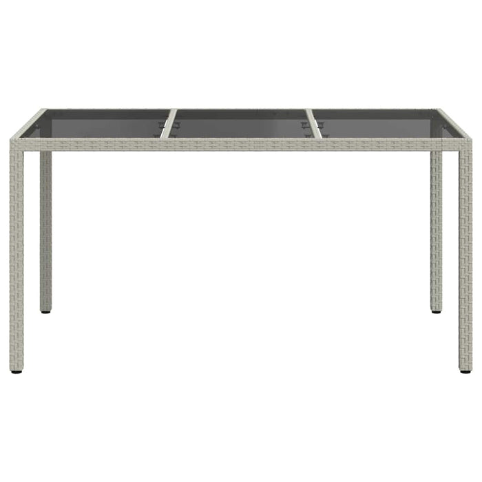 Masă de Grădină Alb 150 x 90 x 75 cm poliratan - WALTI WALTI