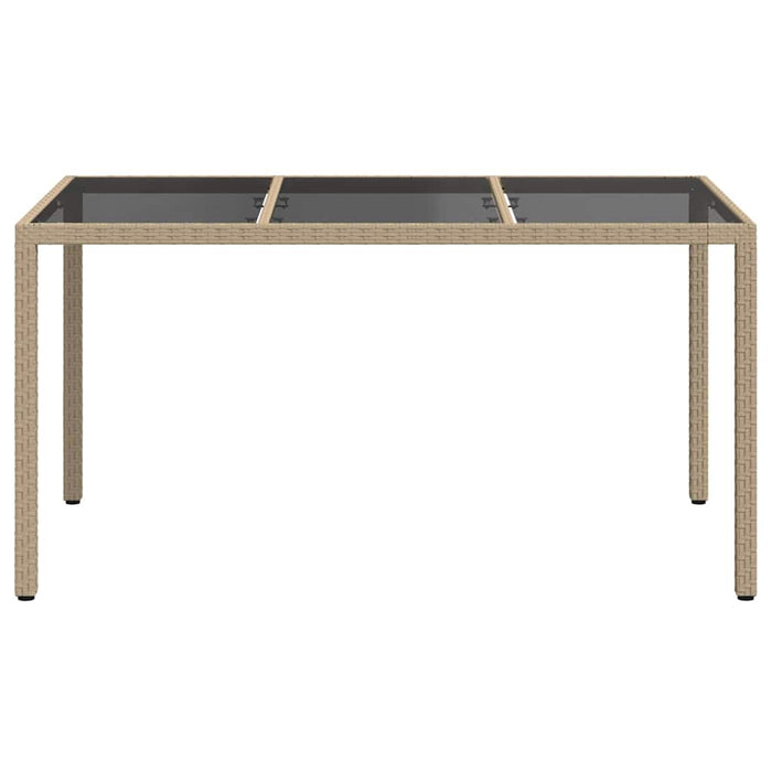 Masă de Grădină Bej 150 x 90 x 75 cm poliratan WALTI