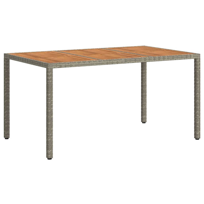 Masă de Grădină Gri 150 x 90 x 75 cm poliratan - WALTI WALTI