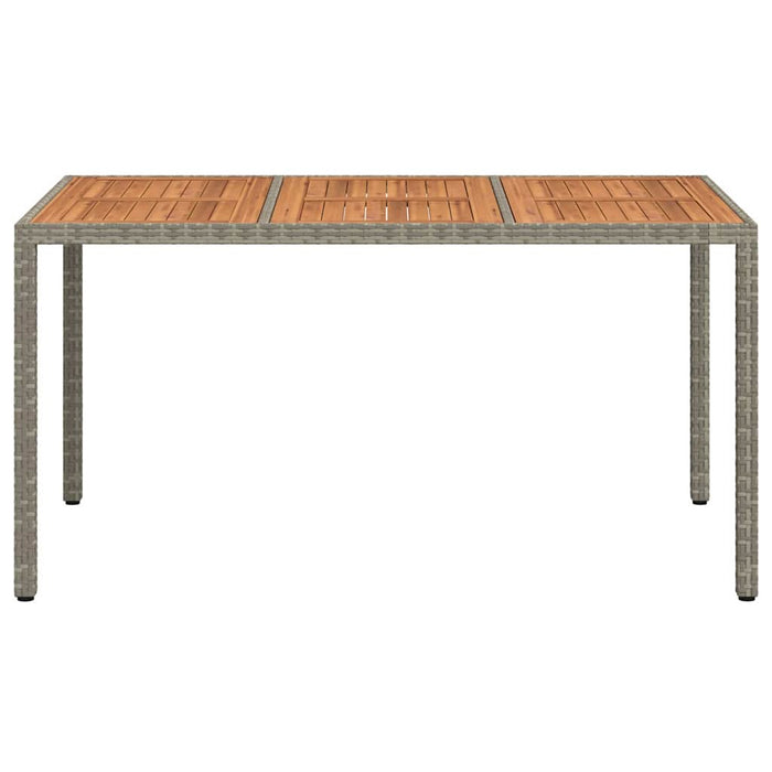 Masă de Grădină Gri 150 x 90 x 75 cm poliratan - WALTI WALTI