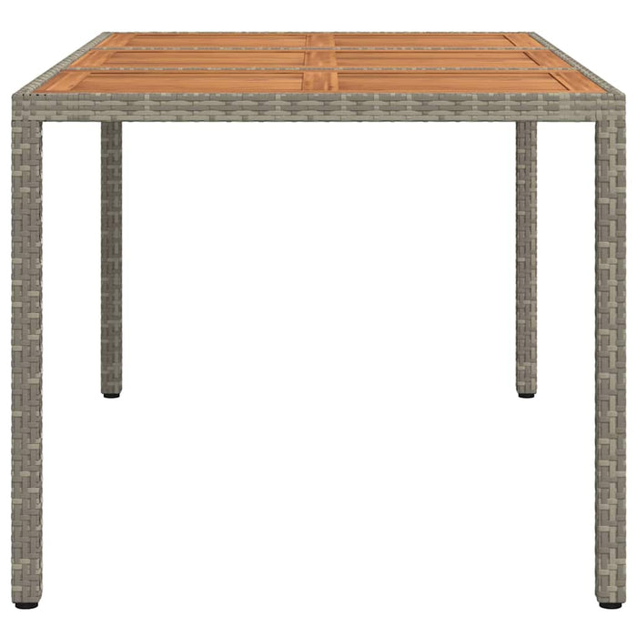 Masă de Grădină Gri 150 x 90 x 75 cm poliratan - WALTI WALTI