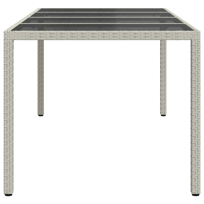 Masă de Grădină Alb 190 x 90 x 75 cm poliratan - WALTI WALTI