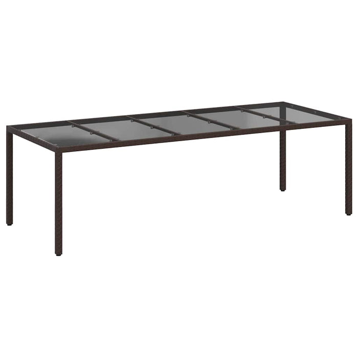 Masă de Grădină Maro 250 x 100 x 75 cm poliratan - WALTI WALTI