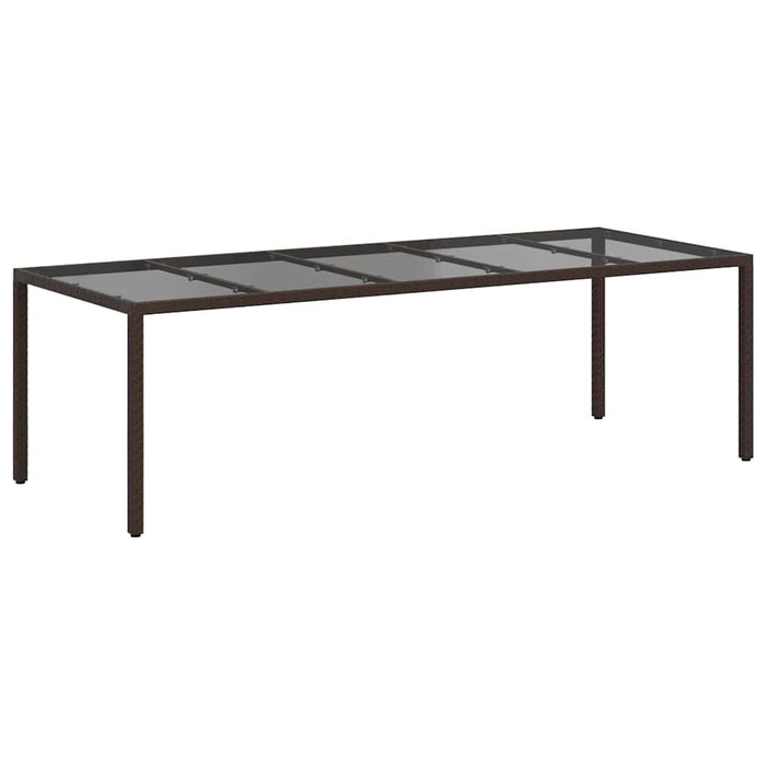 Masă de Grădină Maro 250 x 100 x 75 cm poliratan - WALTI WALTI
