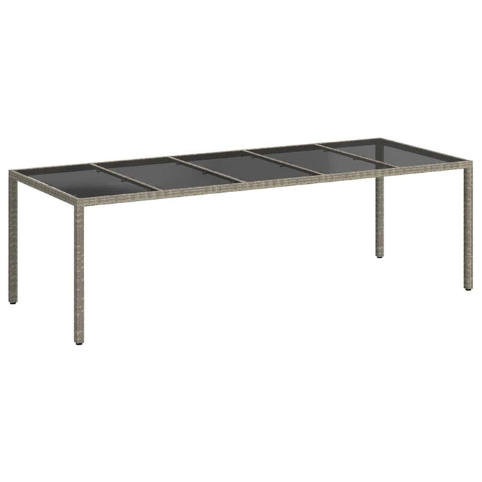 Masă de Grădină Gri 250 x 100 x 75 cm poliratan - WALTI WALTI