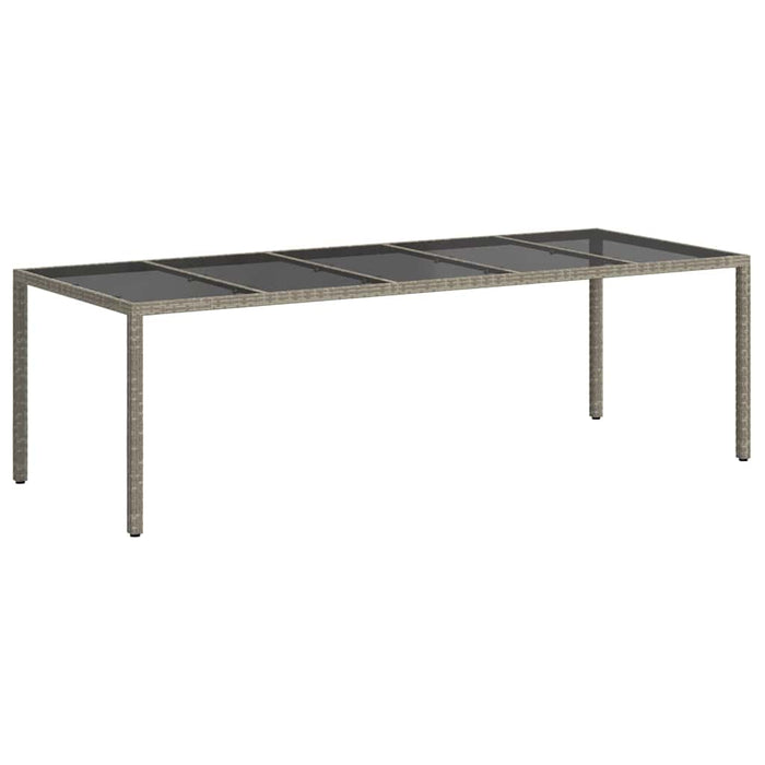 Masă de Grădină Gri 250 x 100 x 75 cm poliratan - WALTI WALTI