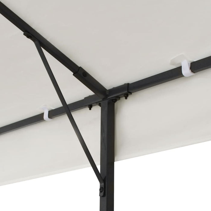 Pavilion cu acoperiș dublu, alb, 6x3 m, oțel - WALTI WALTI
