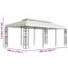 Pavilion cu acoperiș dublu, alb, 6x3 m, oțel - WALTI WALTI