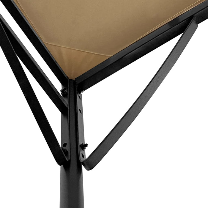 Baldachin, gri taupe, 2x2,3 m, 180 g/m², țesătură și oțel - WALTI WALTI