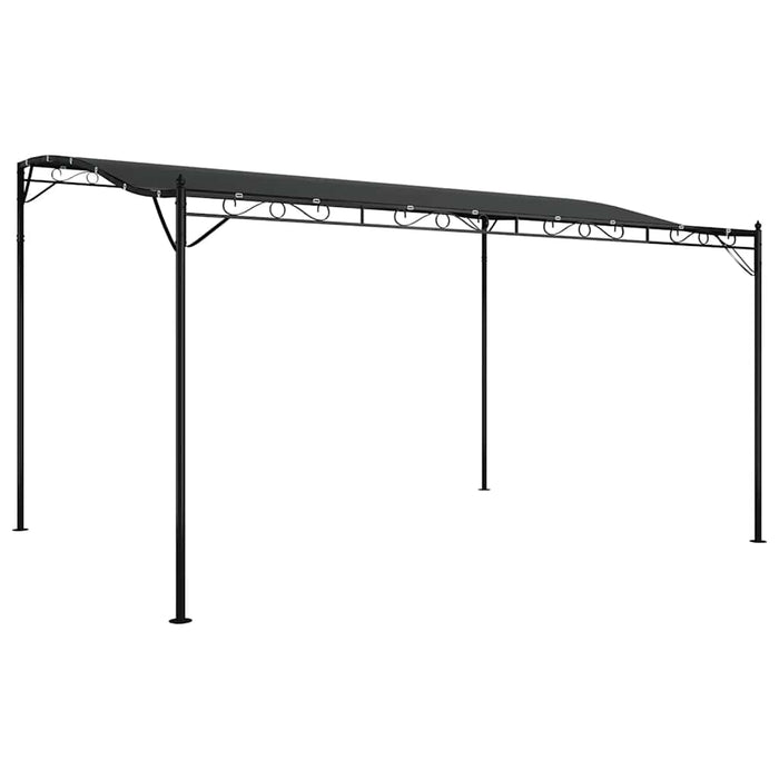Copertină, antracit, 4x3 m, 180 g/m², material textil și oțel - WALTI WALTI