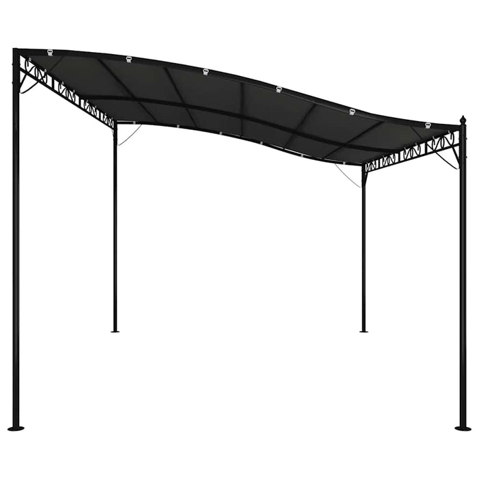 Copertină, antracit, 4x3 m, 180 g/m², material textil și oțel - WALTI WALTI