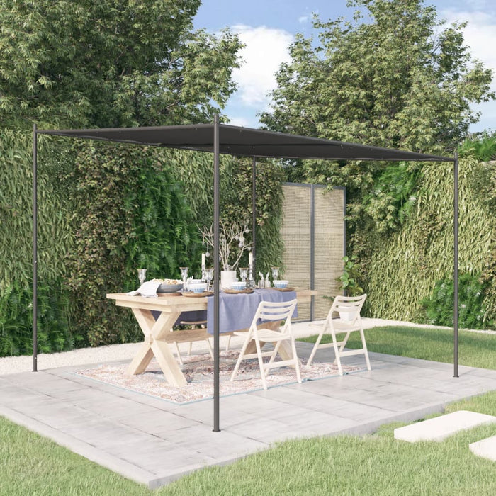 Foișor, antracit, 3x3 m, 180 g/m², material textil și oțel - WALTI WALTI
