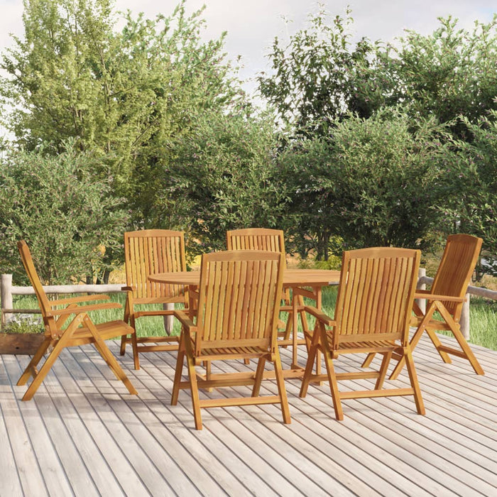 Set mobilier de grădină, 7 piese, lemn masiv de tec - WALTI WALTI